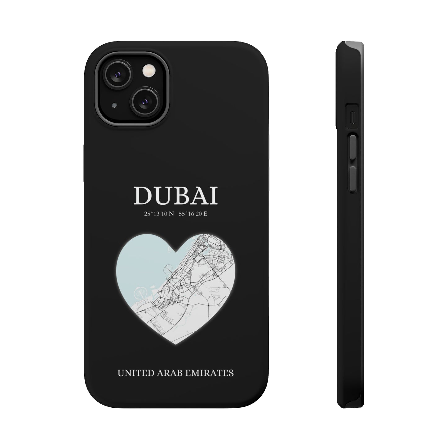 Dubai Heartbeat - Black (iPhone MagSafe Case)Elevate your iPhone's style with the Dubai Heartbeat Black MagSafe Case, offering robust protection, MagSafe compatibility, and a choice of matte or glossy finish. PRimaGallery