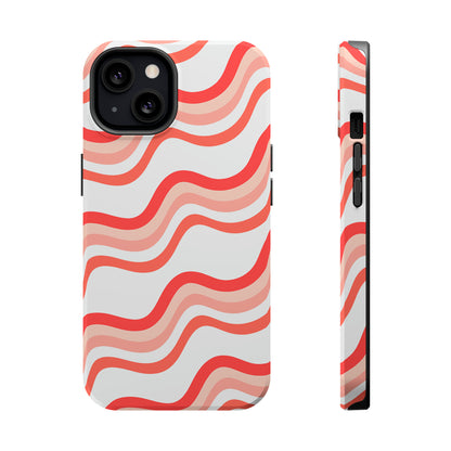 Wavy Stripes Pattern (iPhone MagSafe Case)Elevate your iPhone's style with the Wavy Stripes Pattern MagSafe Case, offering robust protection, MagSafe compatibility, and a choice of matte or glossy finish. PeRimaGallery