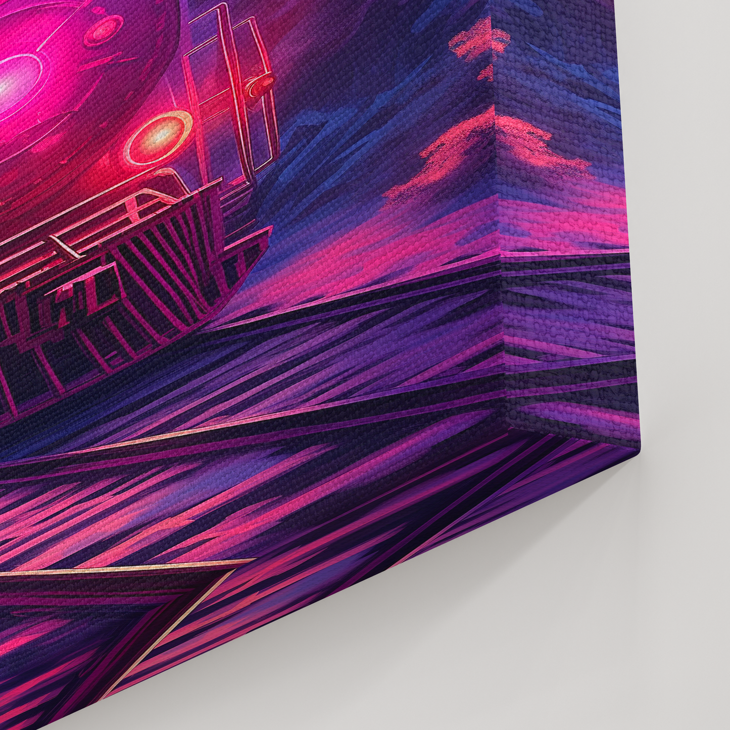 Lunar Express (Canvas)Lunar Express snow train(Canvas  Matte finish, stretched, with a depth of 1.25 inches) Elevate your décor with RimaGallery’s responsibly made art canvases. Our eco-fRimaGallery