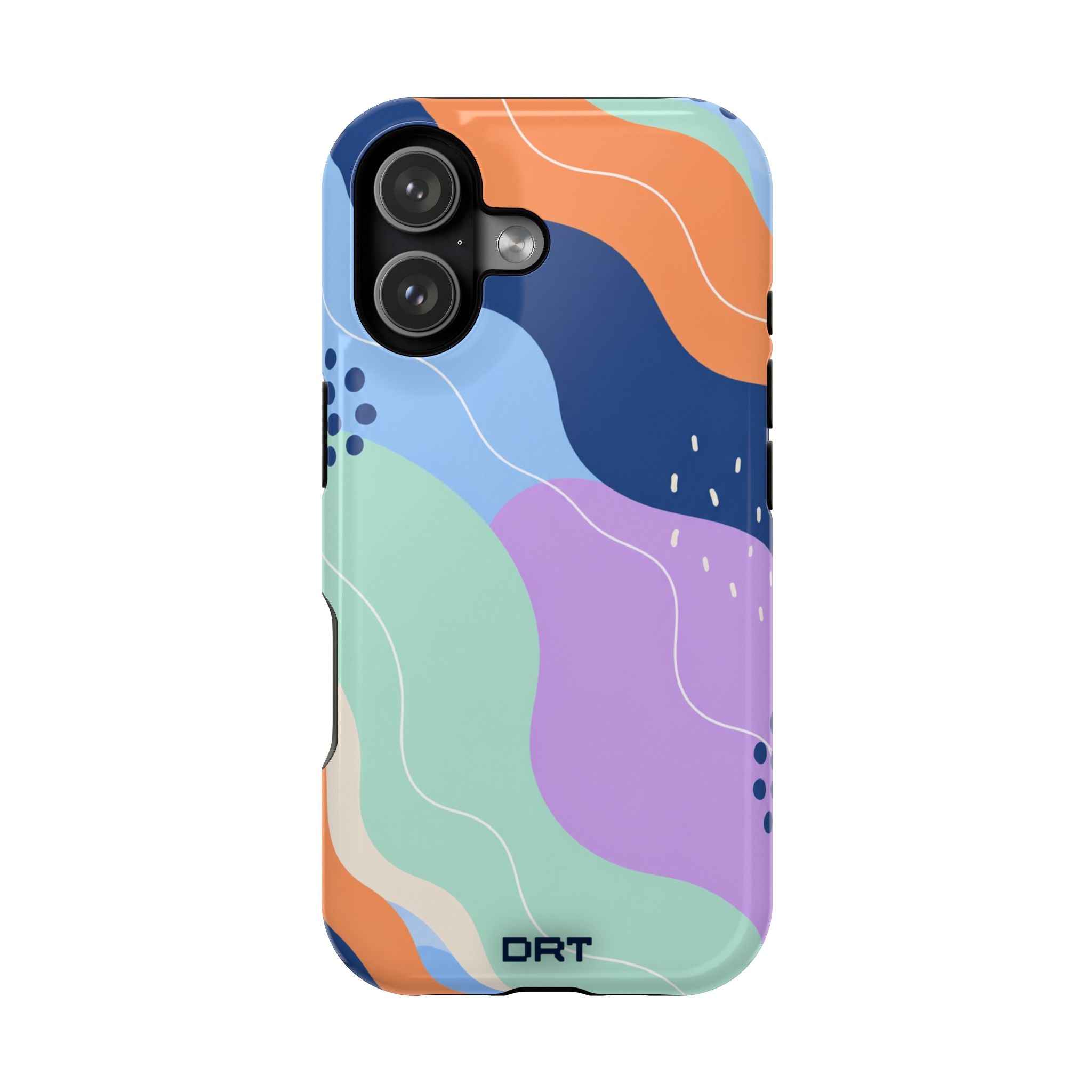 Abstract Colorwave Magnetic Impact-Resistant Phone Case
