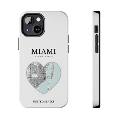 Miami Heartbeat - White (iPhone Case 11-15)Elevate your iPhone's style with Rima's Miami Heartbeat case. Sleek, durable protection for models 11-15. Free US shipping.RimaGallery