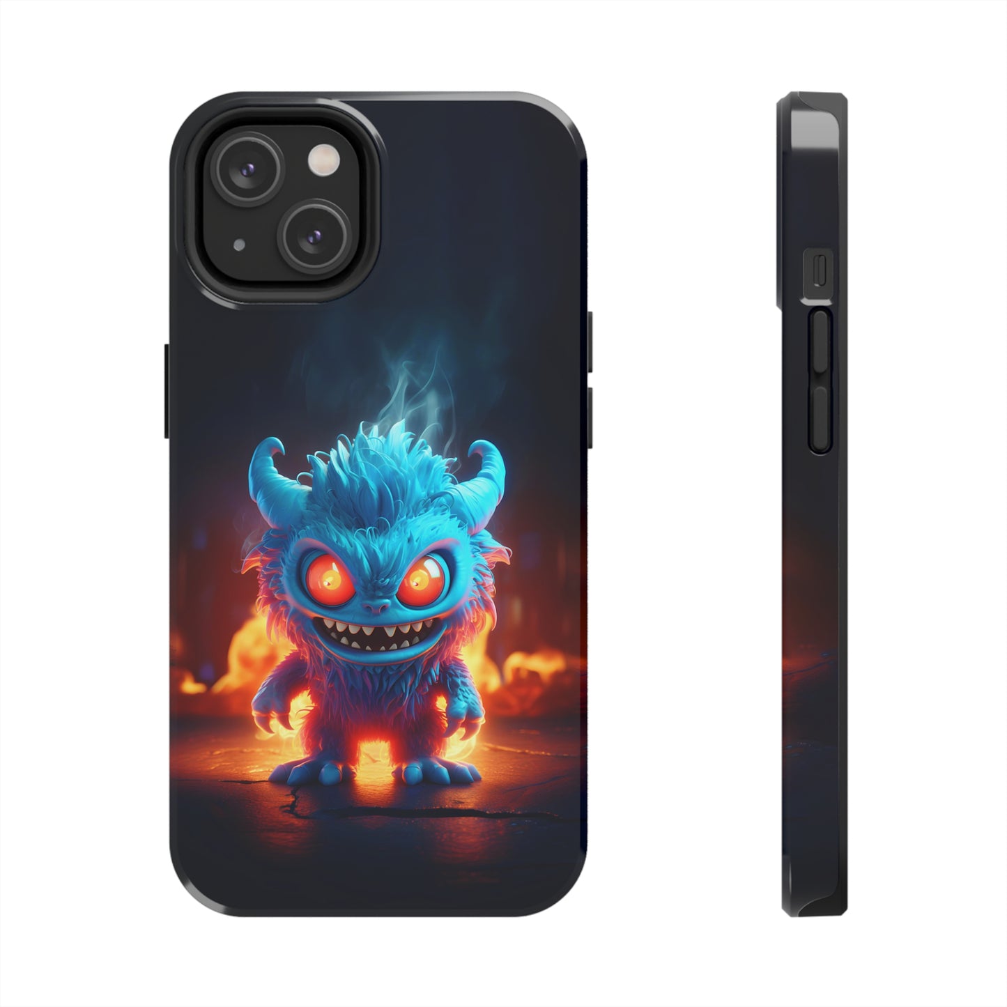 Fiery Monster (iPhone Case 11-15)Protect and personalize your iPhone 11, 12, 13, 14, &amp; 15 with RIMA's Tough Phone Case. Featuring robust materials, sleek design, and compatibility with wireless RimaGallery