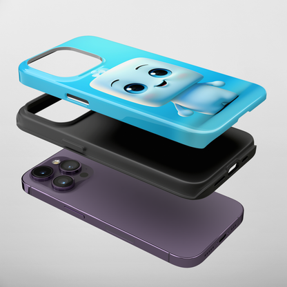 Marshmallow in Blue Sky (iPhone Case 11-15)Revolutionize your iPhone's look and feel with RIMA Tough Phone Case – ultimate protection meets elegant style for iPhone 11-15. Grab yours now! 🛡️📱RimaGallery