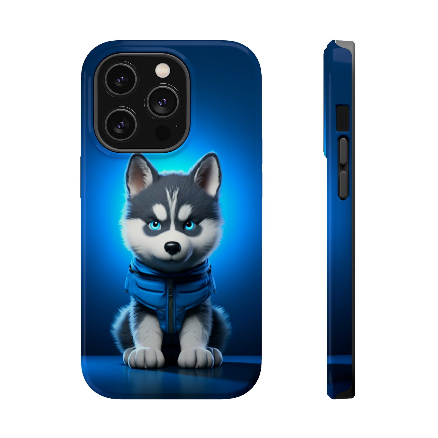 Blue Husky Charm (iPhone MagSafe Case)Blue Husky Charm MagSafe Durable Case: Style Meets Protection 📱✨
Upgrade your device with Rima Gallery's Blue Husky Charm MagSafe Durable Case. This case isn’t justRimaGallery