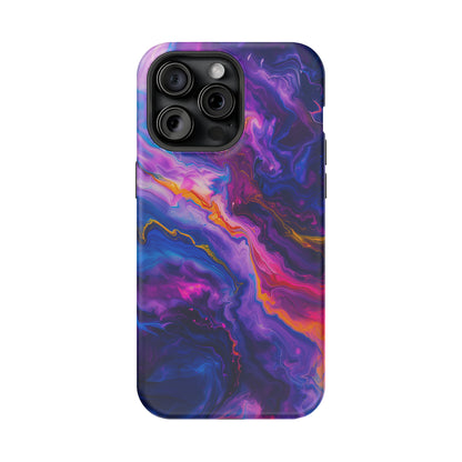 Psychedelic Flow (iPhone MagSafe Case)Rima Gallery presents the exclusive Psychedelic Flow MagSafe Durable Case For iphone 13, 14, 15, Pro, Max. Experience advanced protection, MagSafe functionality, andRimaGallery