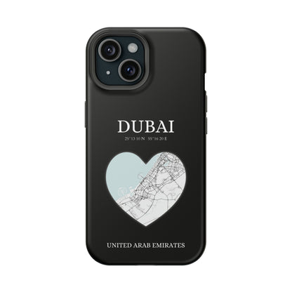 Dubai Heartbeat - Black (iPhone MagSafe Case)Elevate your iPhone's style with the Dubai Heartbeat Black MagSafe Case, offering robust protection, MagSafe compatibility, and a choice of matte or glossy finish. PRimaGallery