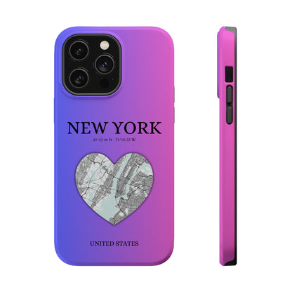 Add a touch of Dubai to your iPhone with the Red Heartbeat MagSafe Case, offering durable protection, seamless MagSafe compatibility, and a choice between matte or g-York Heartbeat - Magenta (iPhone MagSafe Case)