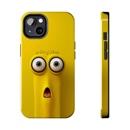 Sunny Daze Yellow Face (iPhone Case 11-15)Splash of Sunshine ☀️📱: Elevate the aesthetics of your device with our "Sunny Daze" phone case! Featuring an irresistibly cute yellow face with magnified eyes, set RimaGallery