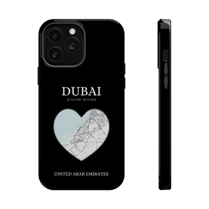 Dubai Heartbeat - Black (iPhone MagSafe Case)Elevate your iPhone's style with the Dubai Heartbeat Black MagSafe Case, offering robust protection, MagSafe compatibility, and a choice of matte or glossy finish. PRimaGallery