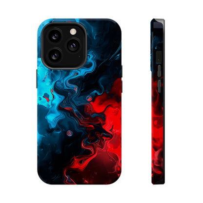 Whimsy Waves (iPhone MagSafe Case)Elevate your iPhone's style with Abstract Red and Blue Swirl Pattern Smartphone Case MagSafe Case, offering robust protection, MagSafe compatibility, and a choice ofRimaGallery