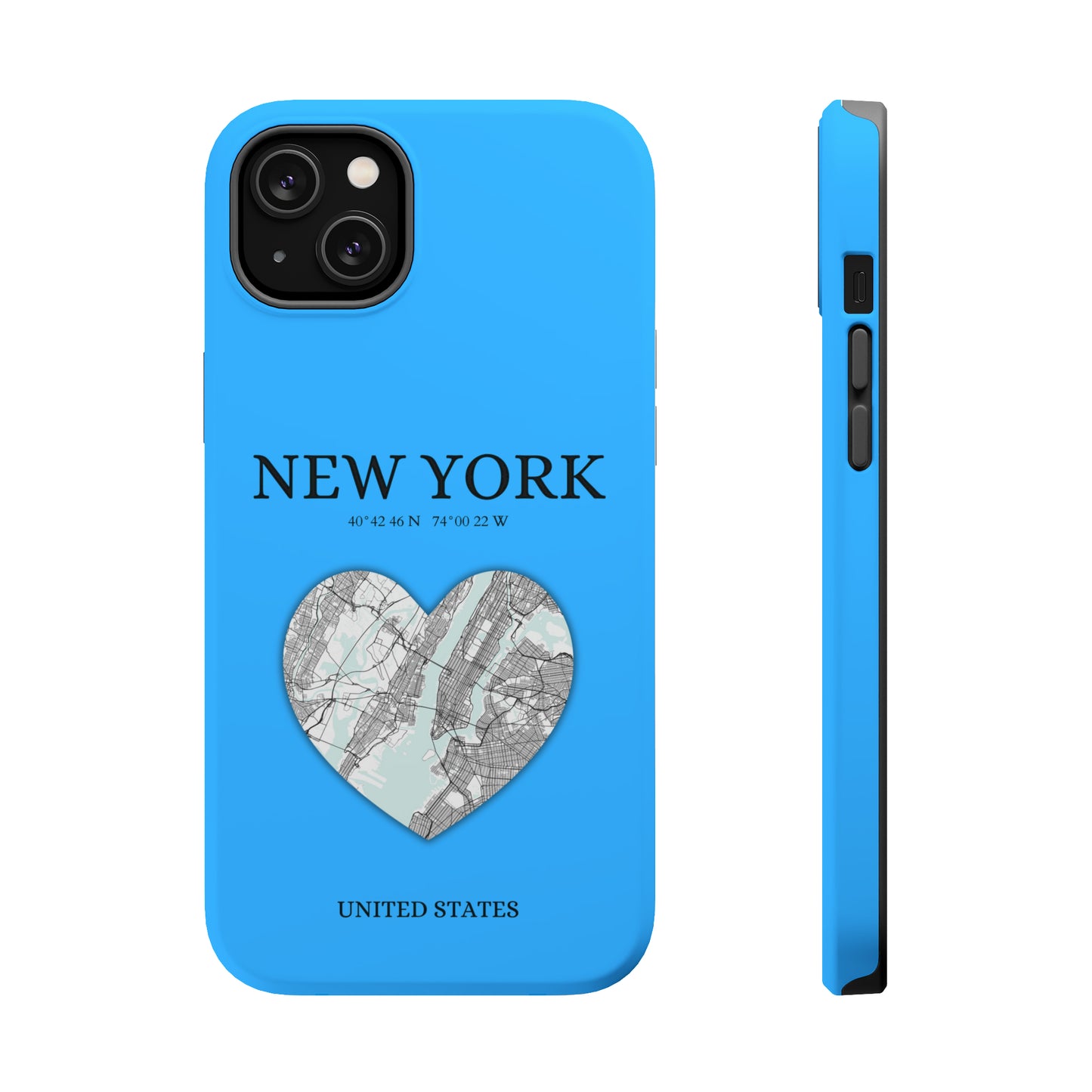 Add a touch of New York to your iPhone with the Sky Blue Heartbeat MagSafe Case, offering durable protection, seamless MagSafe compatibility, and a choice between ma-York Heartbeat - Sky Blue (iPhone MagSafe Case)