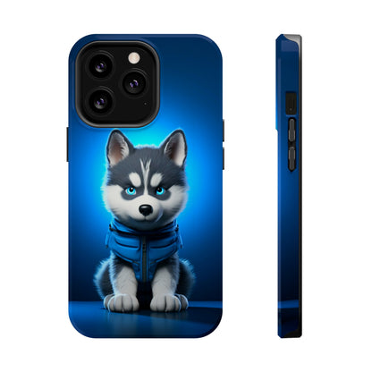 Blue Husky Charm (iPhone MagSafe Case)Blue Husky Charm MagSafe Durable Case: Style Meets Protection 📱✨
Upgrade your device with Rima Gallery's Blue Husky Charm MagSafe Durable Case. This case isn’t justRimaGallery