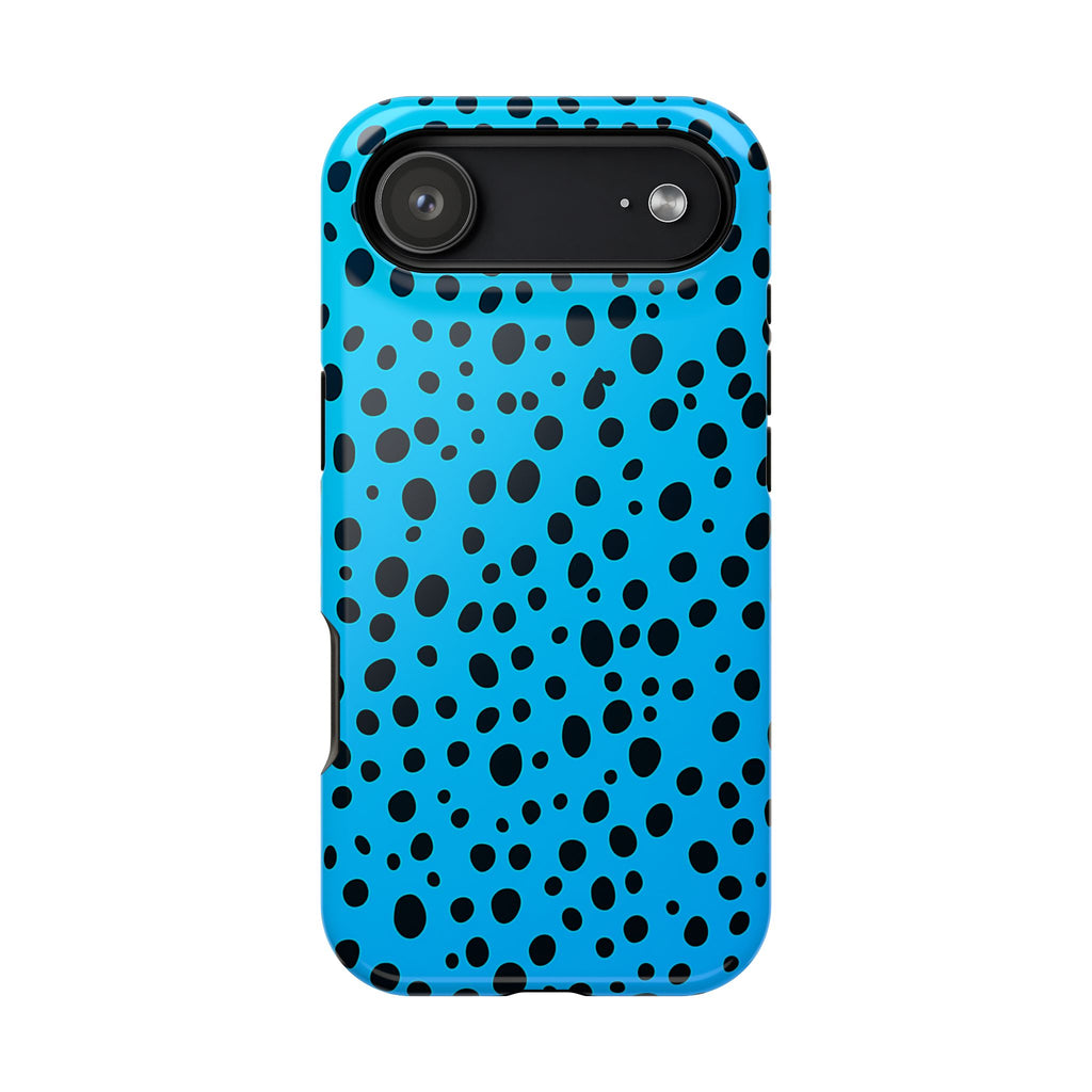 Blue Dalmatian Dot Magnetic Impact-Resistant Phone Case