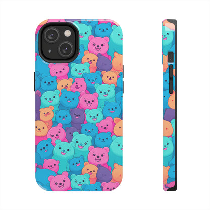 Cheerful Bear Party (iPhone Case 11-15)RIMA Tough Phone Case: Unmatched Style &amp; Protection for iPhone 11, 12, 13, 14, &amp; 15 🛡️📱
Product Description:
Discover the RIMA Tough Phone Case, exclusivelRimaGallery
