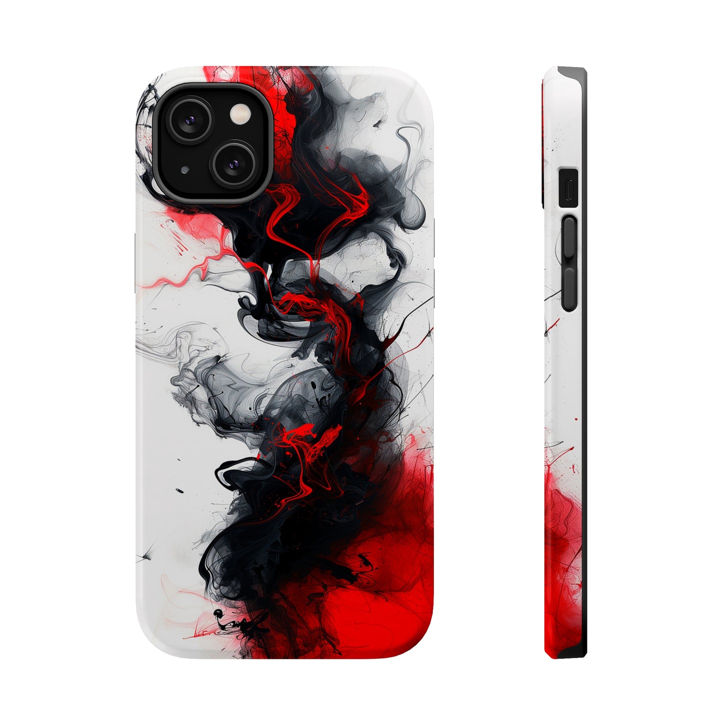 Scarlet Shadows (iPhone MagSafe Case)Rima Gallery presents the exclusive Psychedelic Flow MagSafe Durable Case For iphone 13, 14, 15, Pro, Max. Discover elegance with our iPhone 13-15 MagSafe Case: LighRimaGallery