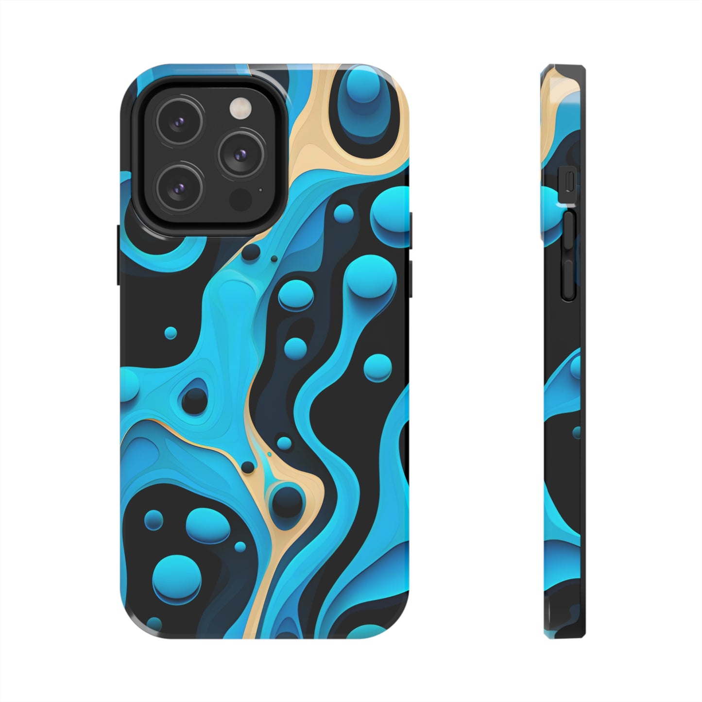 Flowing Shapes Harmony (iPhone Case 11-15)Revolutionize your iPhone's look and feel with RIMA Tough Phone Case – ultimate protection meets elegant style for iPhone 11-15. Grab yours now! 🛡️📱RimaGallery