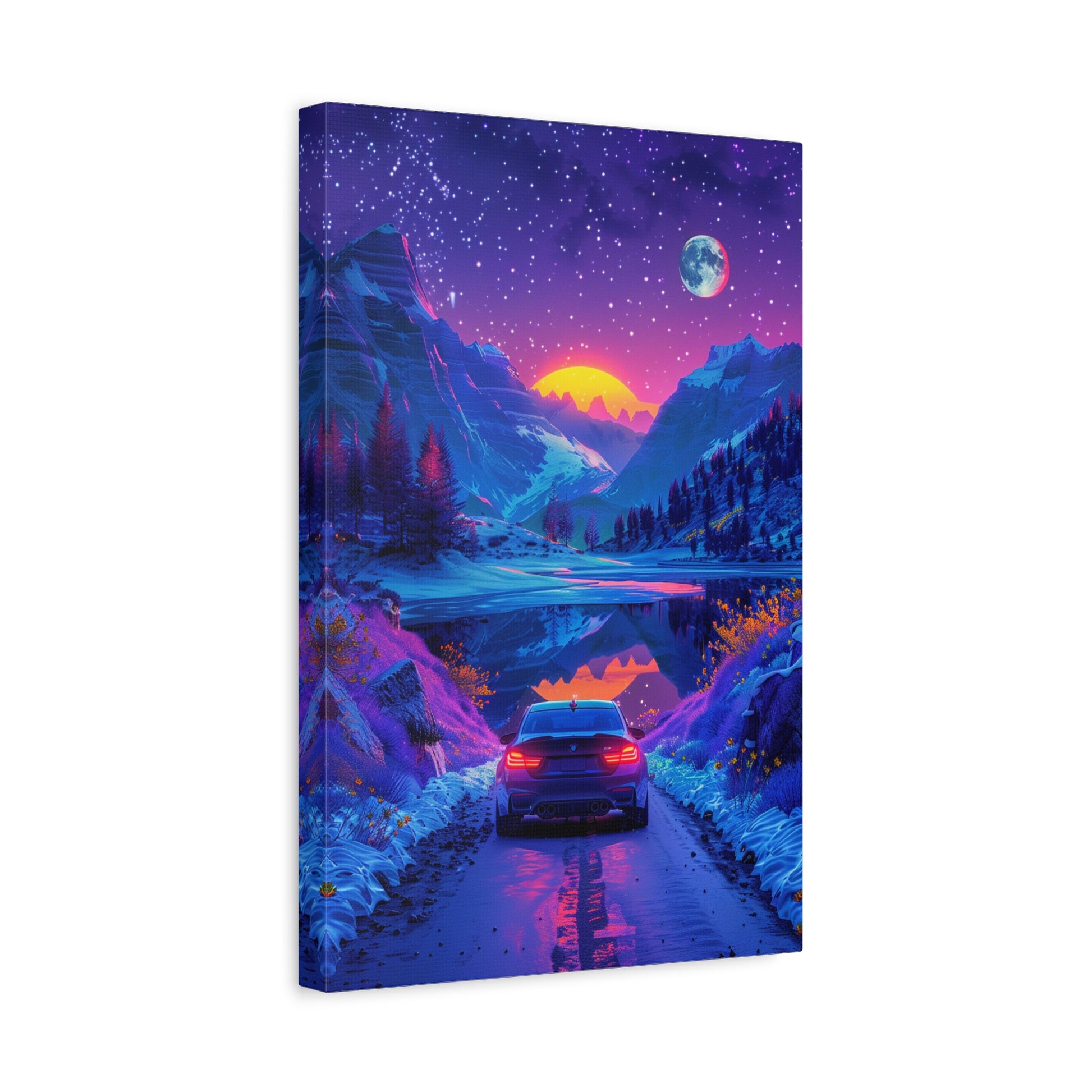Celestial Drive (Canvas)Discover Celestial Drive on canvas at RimaGallery. Elevate your space with ethically produced, vibrant art. Free US shipping. Shop now!RimaGallery