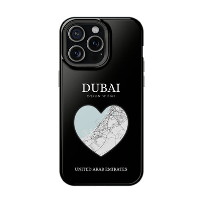 Dubai Heartbeat - Black (iPhone MagSafe Case)Elevate your iPhone's style with the Dubai Heartbeat Black MagSafe Case, offering robust protection, MagSafe compatibility, and a choice of matte or glossy finish. PRimaGallery