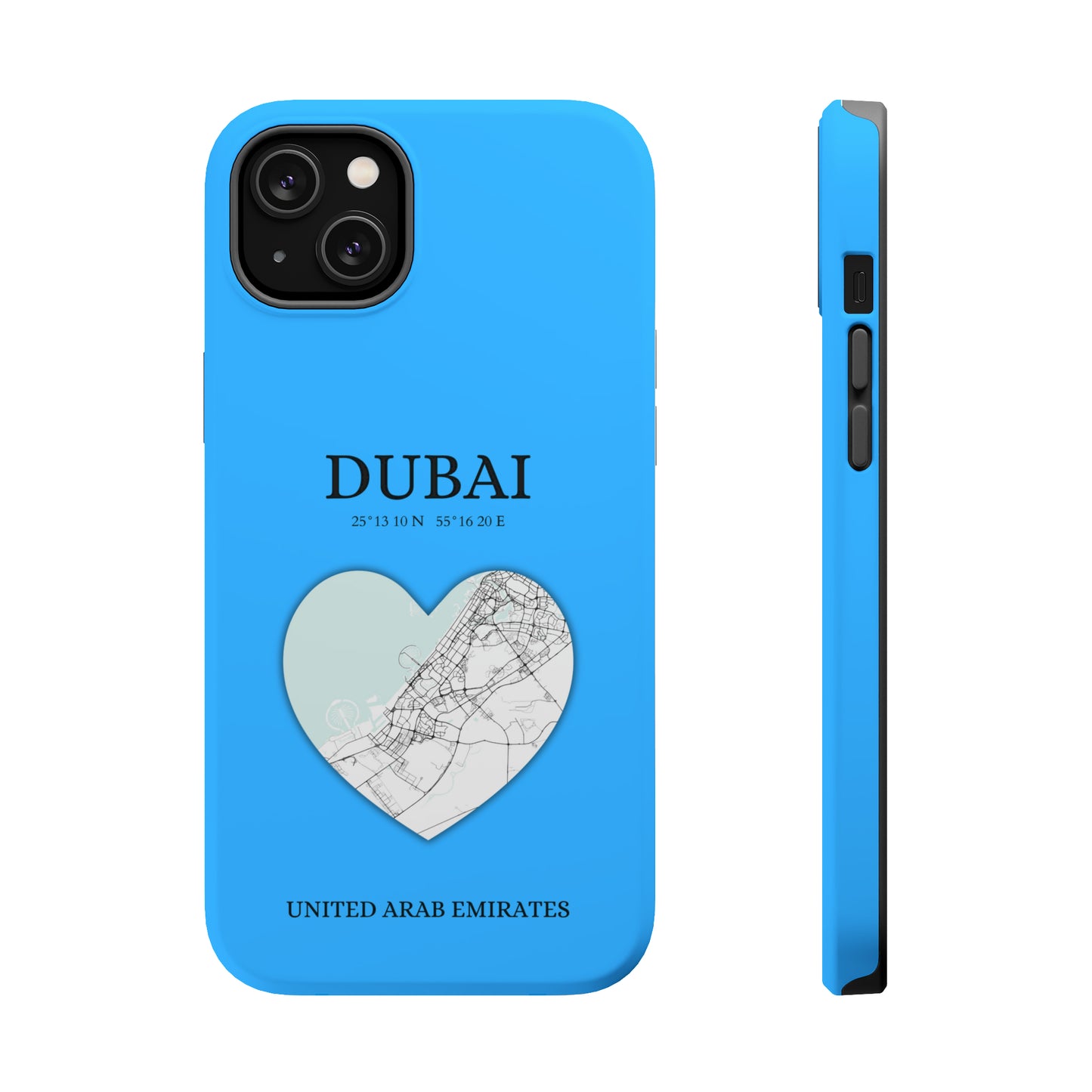 Dubai Heartbeat - Sky Blue (iPhone MagSafe Case)Elevate your iPhone's style with the Dubai Heartbeat White MagSafe Case, offering robust protection, MagSafe compatibility, and a choice of matte or glossy finish. PRimaGallery