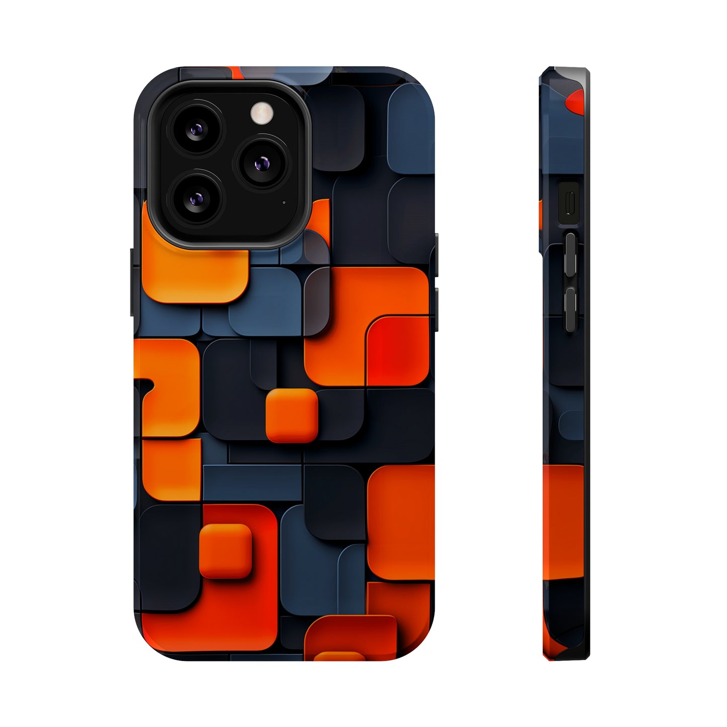 Tangerine Grid (iPhone MagSafe Case)Embrace sophistication with our MagSafe Case for iPhone 13-15: Sleek, durable, and MagSafe-ready for seamless style and unmatched protection.RimaGallery