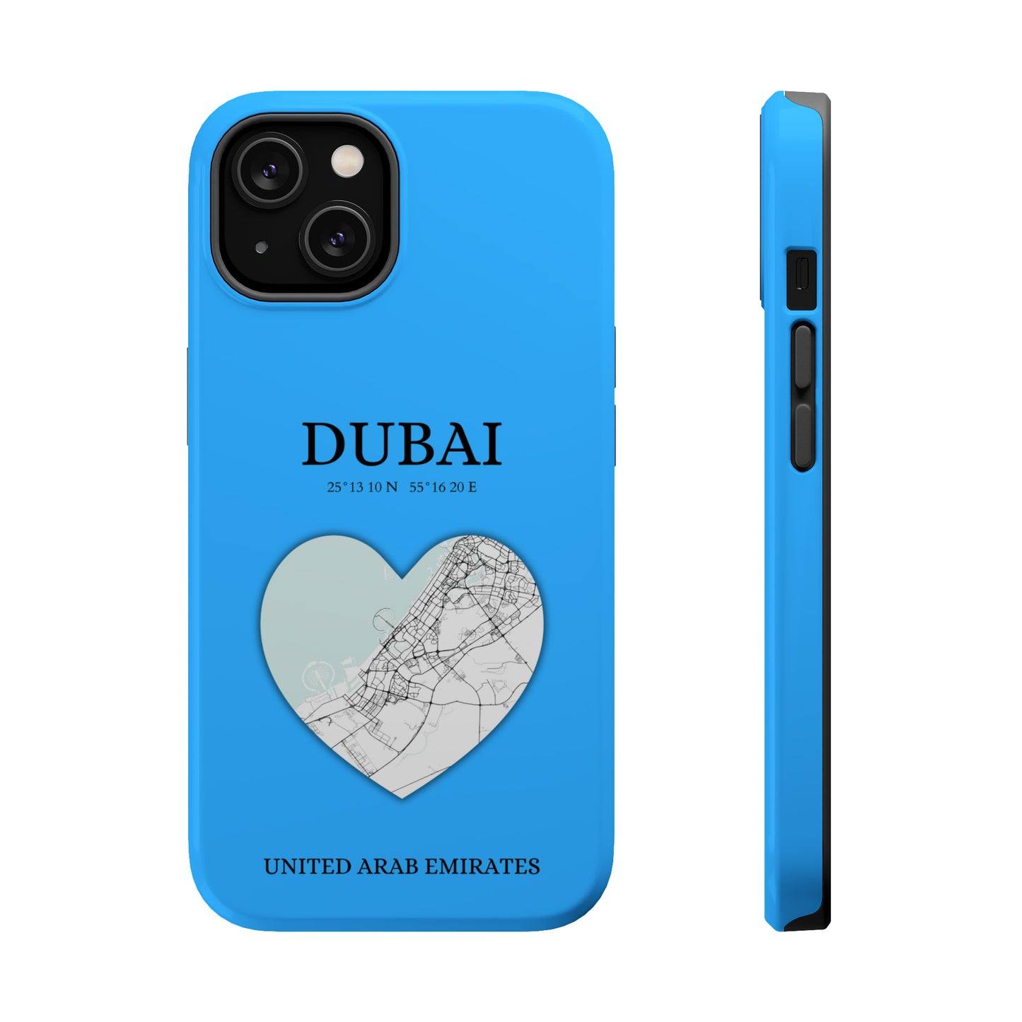 Dubai Heartbeat - Sky Blue (iPhone MagSafe Case)Elevate your iPhone's style with the Dubai Heartbeat White MagSafe Case, offering robust protection, MagSafe compatibility, and a choice of matte or glossy finish. PRimaGallery