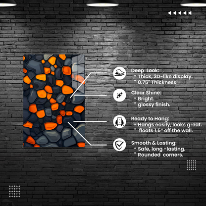 Amber Mosaic (Acrylic)Elevate your space with our sophisticated Acrylic Prints, blending modern art with durability. Perfect for art lovers and design enthusiasts, our prints offer vibranRimaGallery