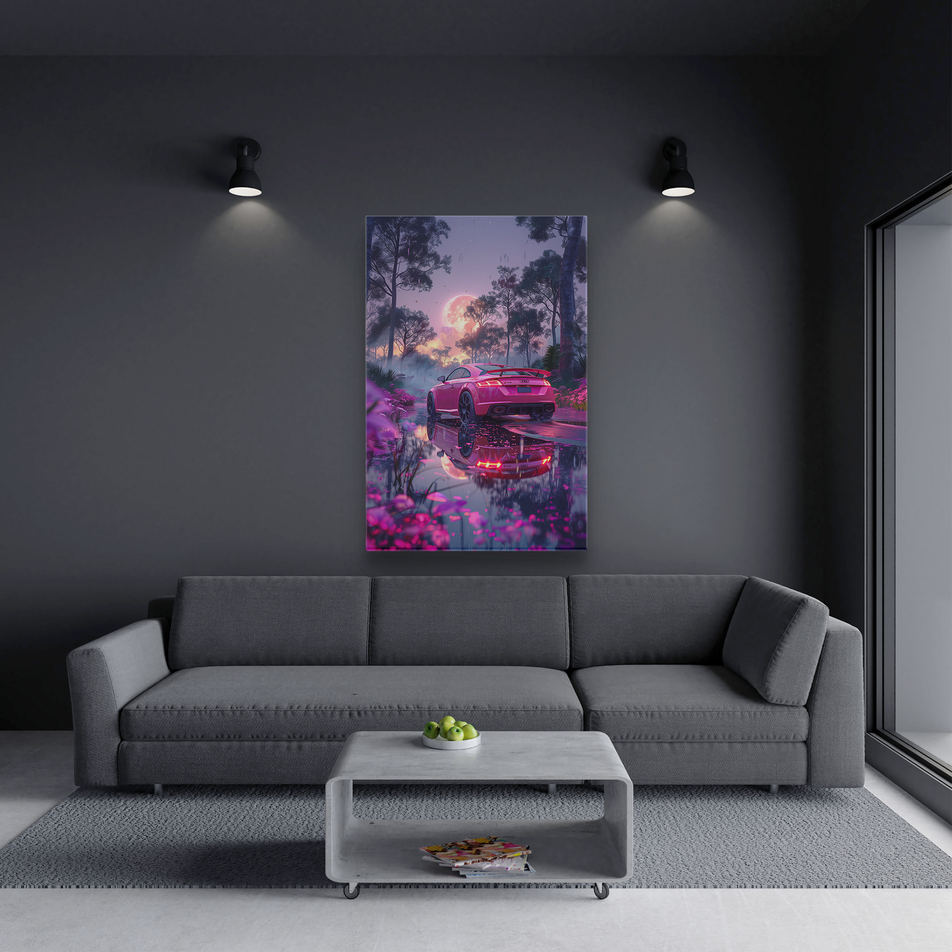 Moonlit Majesty (Canvas)Discover Moonlit Majesty on canvas at RimaGallery. Elevate your space with ethically produced, vibrant art. Free US shipping. Shop now!RimaGallery