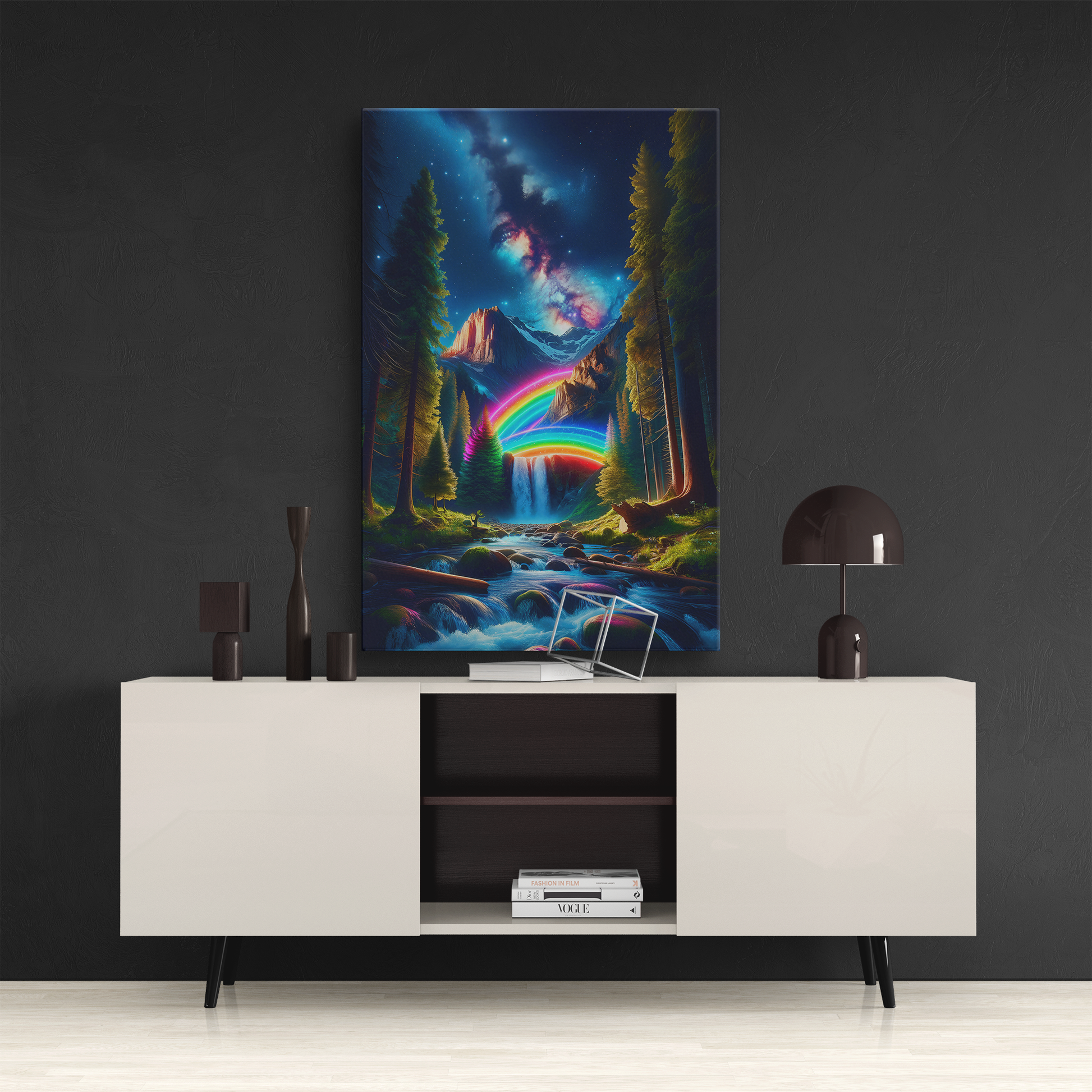 Arcadian Galaxy (Canvas)Arcadian Galaxy (Canvas  Matte finish, stretched, with a depth of 1.25 inches)
RimaGallery canvases - ethically produced art to elevate your space. Sustainably sourcRimaGallery
