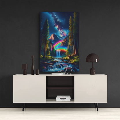 Arcadian Galaxy (Canvas)Arcadian Galaxy (Canvas  Matte finish, stretched, with a depth of 1.25 inches)
RimaGallery canvases - ethically produced art to elevate your space. Sustainably sourcRimaGallery