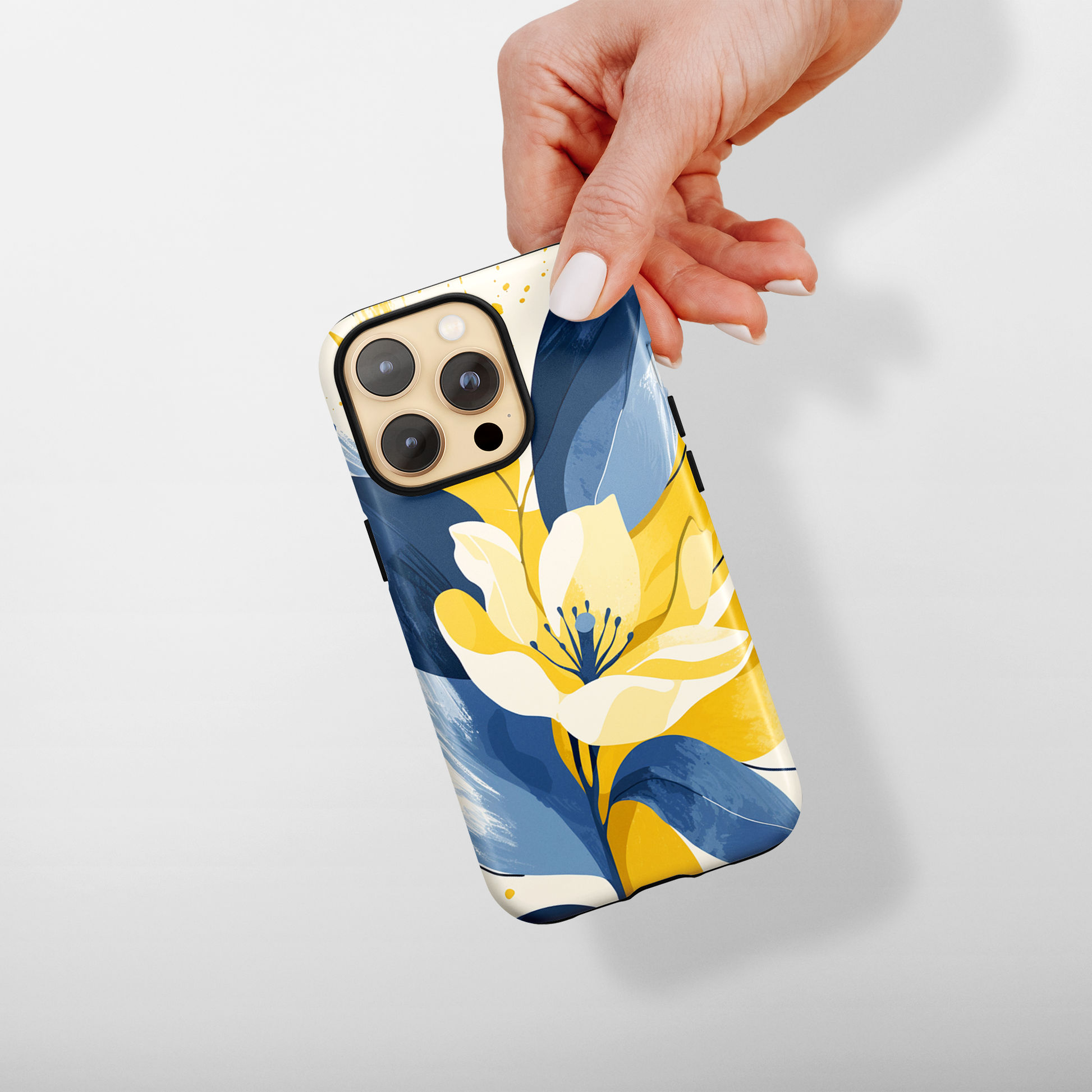 Indigo Spring (iPhone Case 11-15)Elevate your iPhone experience with RIMA's Tough Phone Case, designed for iPhone 11 to 15 include modles pro and max. Double-layer defense and premium materials provRimaGallery