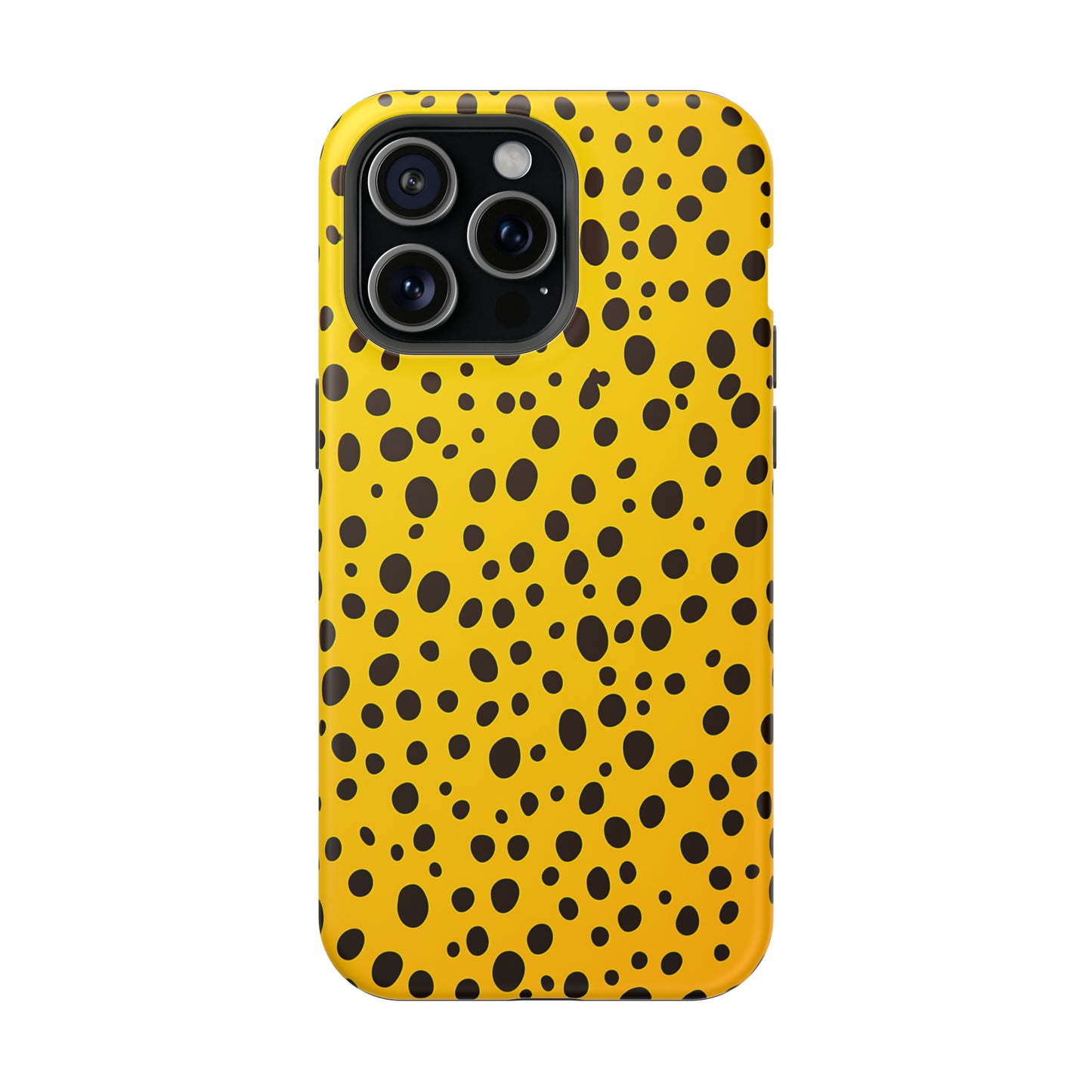Dotted Delight - Yellow (iPhone MagSafe Case)Elevate your iPhone's style with a yellow surface with scattered dark dots and a MagSafe Case, offering robust protection, MagSafe compatibility, and a choice of matRimaGallery