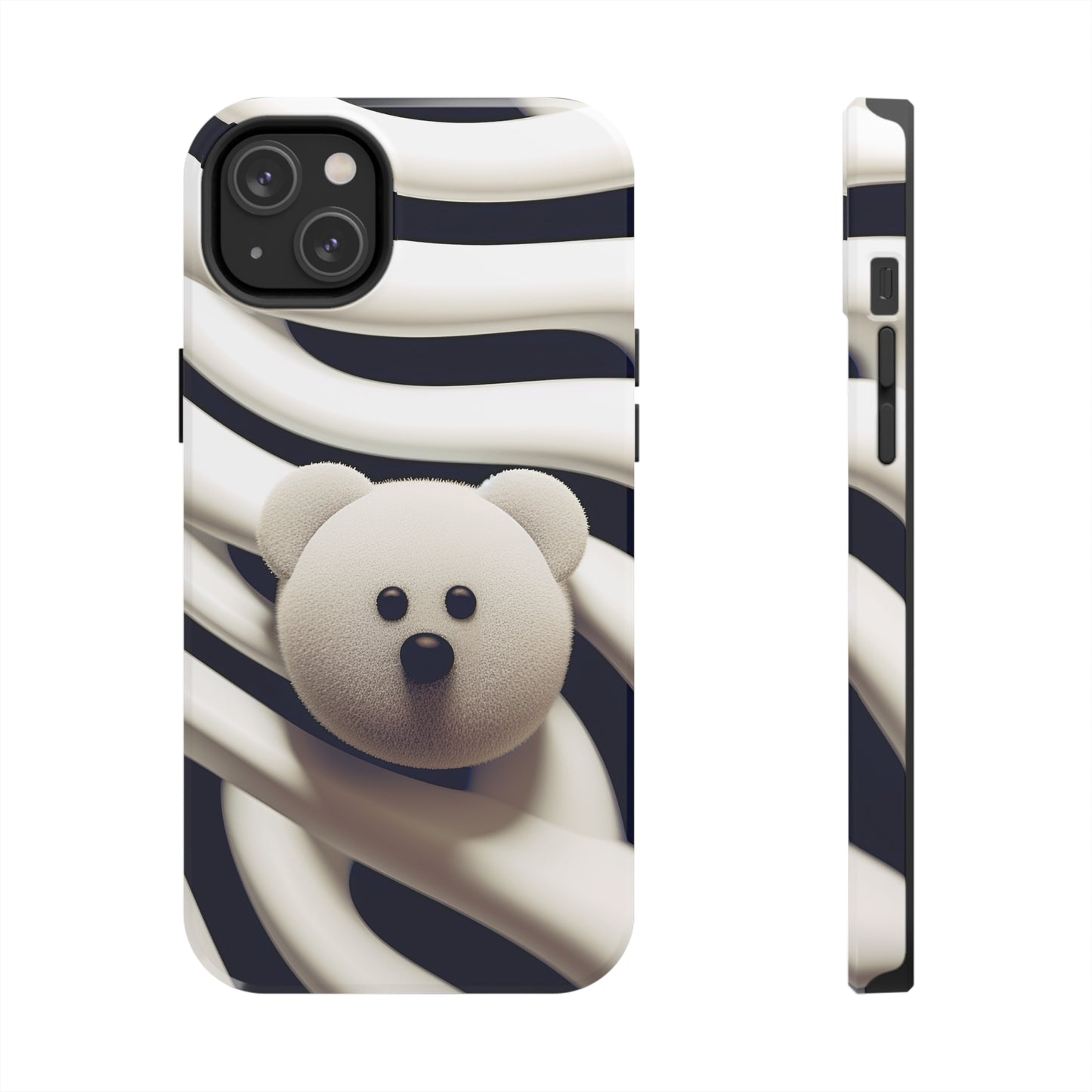 Zebra Print Teddy Bear (iPhone Case 11-15)Zebra Print Teddy Bear Phone Case for iPhone 11-15: Combining Glossy Elegance with Shockproof Functionality
Dive into the Exotic World of Zebra Patterns:
Get mesmeriRimaGallery