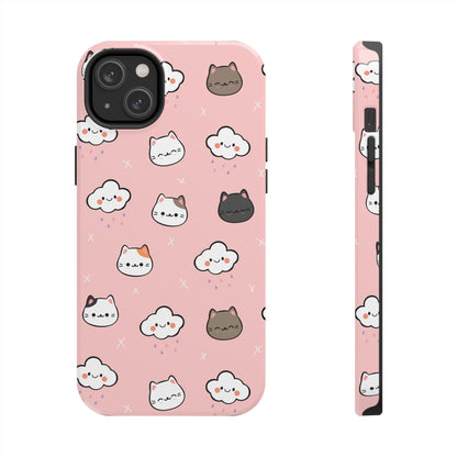 Purrfect Skies (iPhone Case 11-15)Shop RIMA Tough Phone Case for iPhone 11-15: Ultimate protection with double-layer defense, glossy finish, and wireless charging compatibility. Urban and weather-resRimaGallery