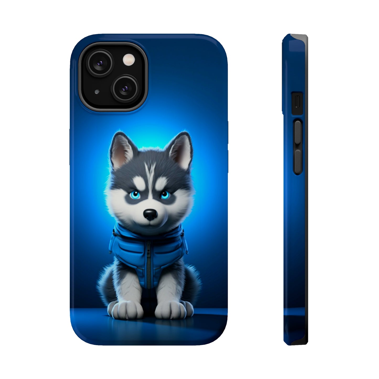 Blue Husky Charm (iPhone MagSafe Case)Blue Husky Charm MagSafe Durable Case: Style Meets Protection 📱✨
Upgrade your device with Rima Gallery's Blue Husky Charm MagSafe Durable Case. This case isn’t justRimaGallery