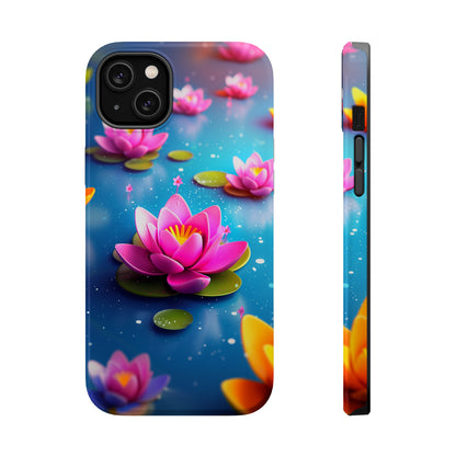 Lotus Lagoon (iPhone MagSafe Case)Discover elegance with our iPhone 13-15 MagSafe Case: Lightweight, USA-made, and compatible with all MagSafe accessories. Style meets protection. Rima Gallery presenRimaGallery