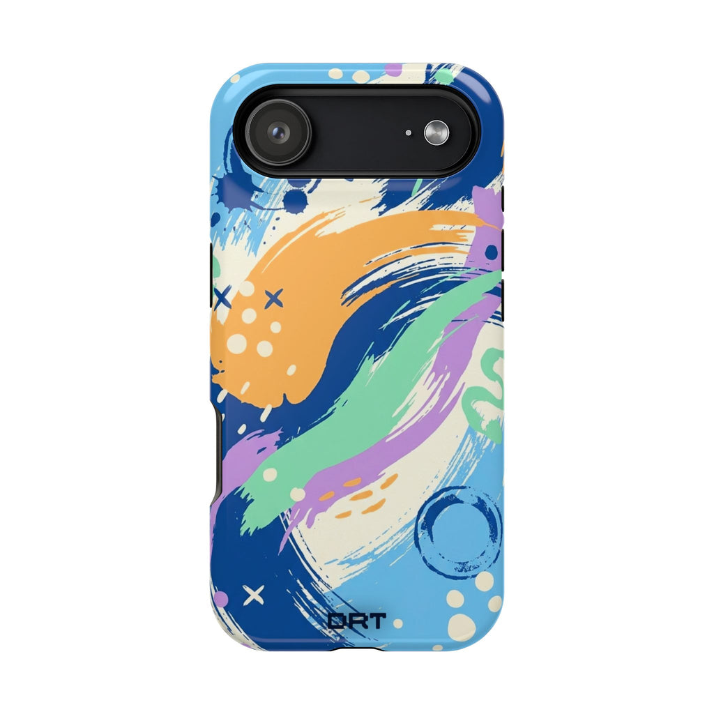 Magnetic Impact-Resistant Phone Case — Abstract Brushstroke Design