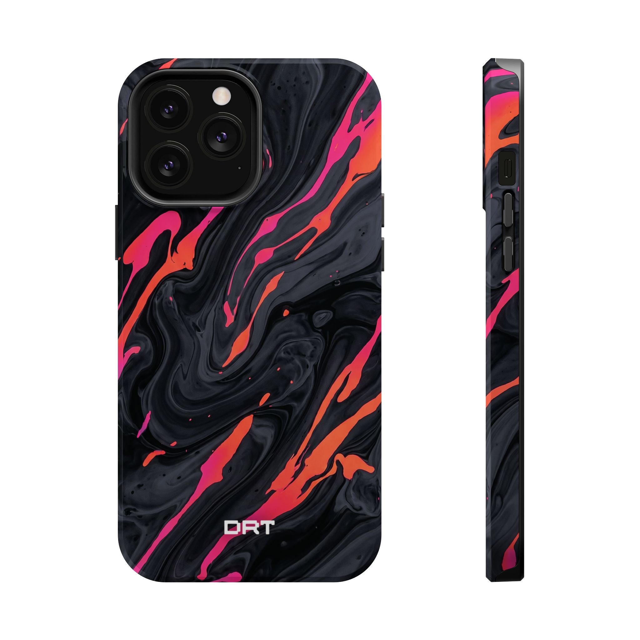 Marbled Neon Swirl Magnetic Impact Phone Case