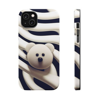 Zebra Print Teddy Bear (iPhone MagSafe Case)Zebra Print Teddy Bear MagSafe Durable Case: Style Meets Protection 📱✨
Upgrade your device with Rima Gallery's Zebra Print Teddy Bear MagSafe Durable Case. This casRimaGallery