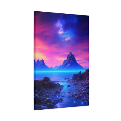Galactic Lullaby (Canvas)Galactic Lullaby  (Canvas  Matte finish, stretched, with a depth of 1.25 inches) Elevate your décor with RimaGallery’s responsibly made art canvases. Our eco-friendlRimaGallery