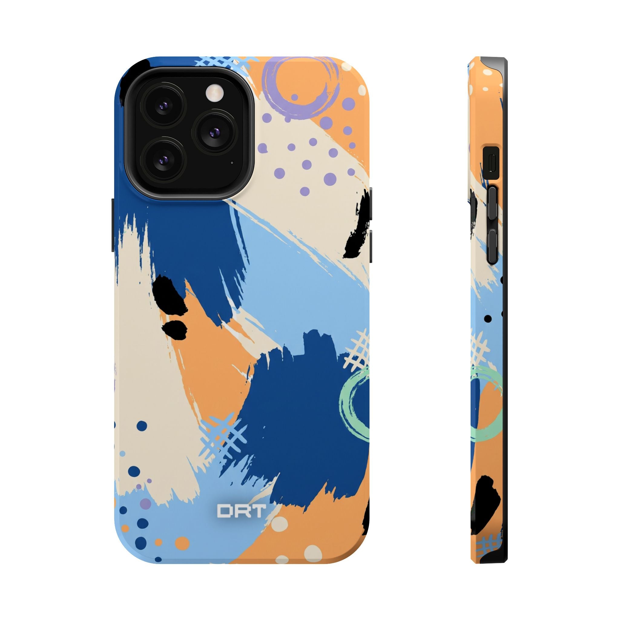 Abstract Brushstroke Magnetic Impact-Resistant Phone Case