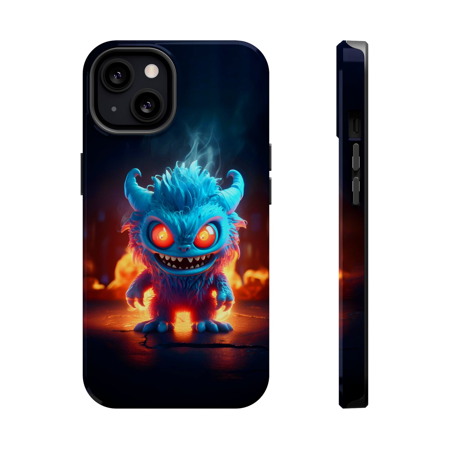 Fiery Monster (iPhone MagSafe Case)Revolutionize your iPhone's look and feel with RIMA Tough Phone Case – ultimate protection meets elegant style for iPhone 11-15. Grab yours now! 🛡️📱RimaGallery