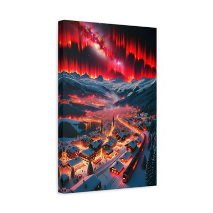 Aurora Village (Canvas)Aurora Village (Canvas  Matte finish, stretched, with a depth of 1.25 inches) Elevate your décor with RimaGallery’s responsibly made art canvases. Our eco-friendly mRimaGallery