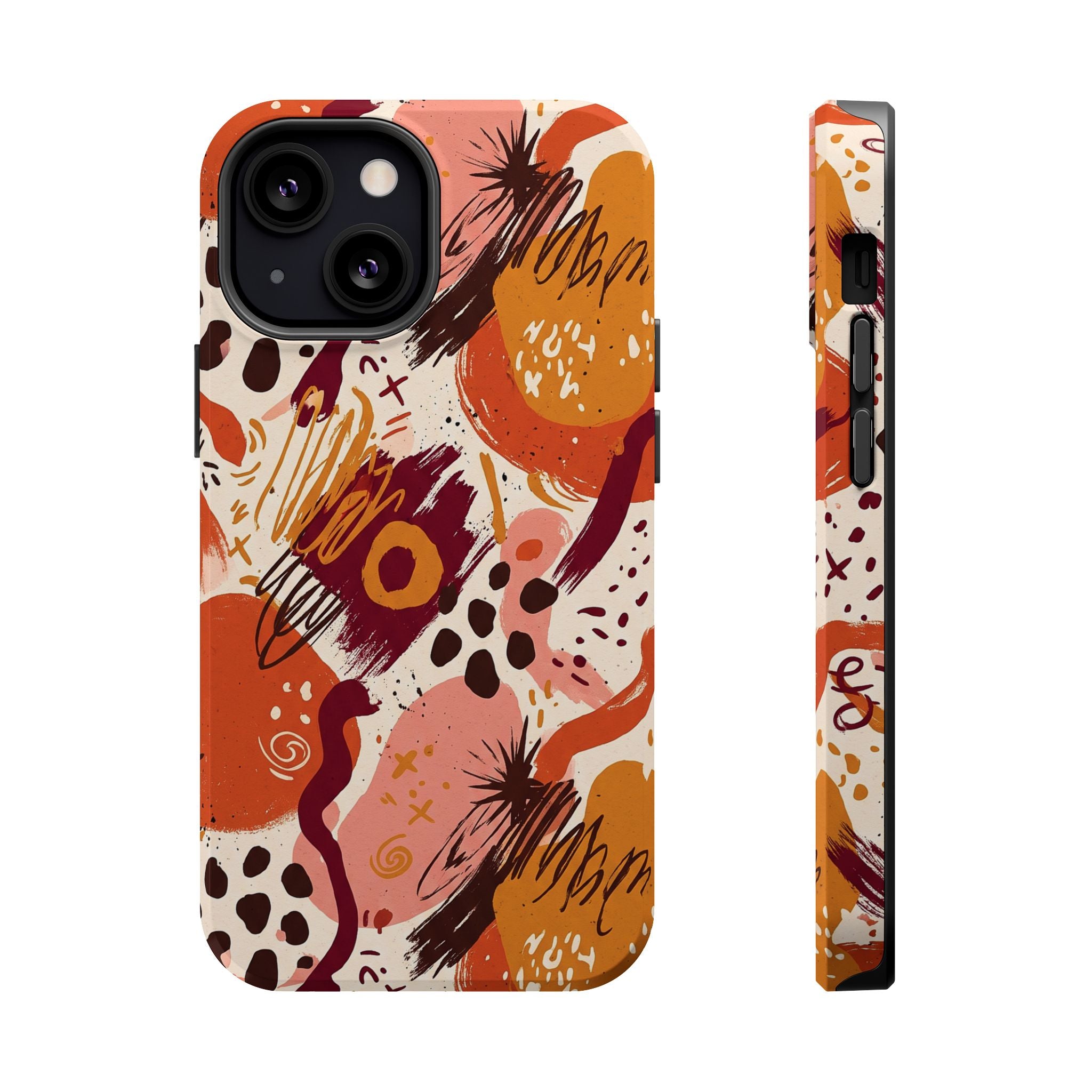 Abstract Autumn Doodle Magnetic Impact-Resistant Phone Case