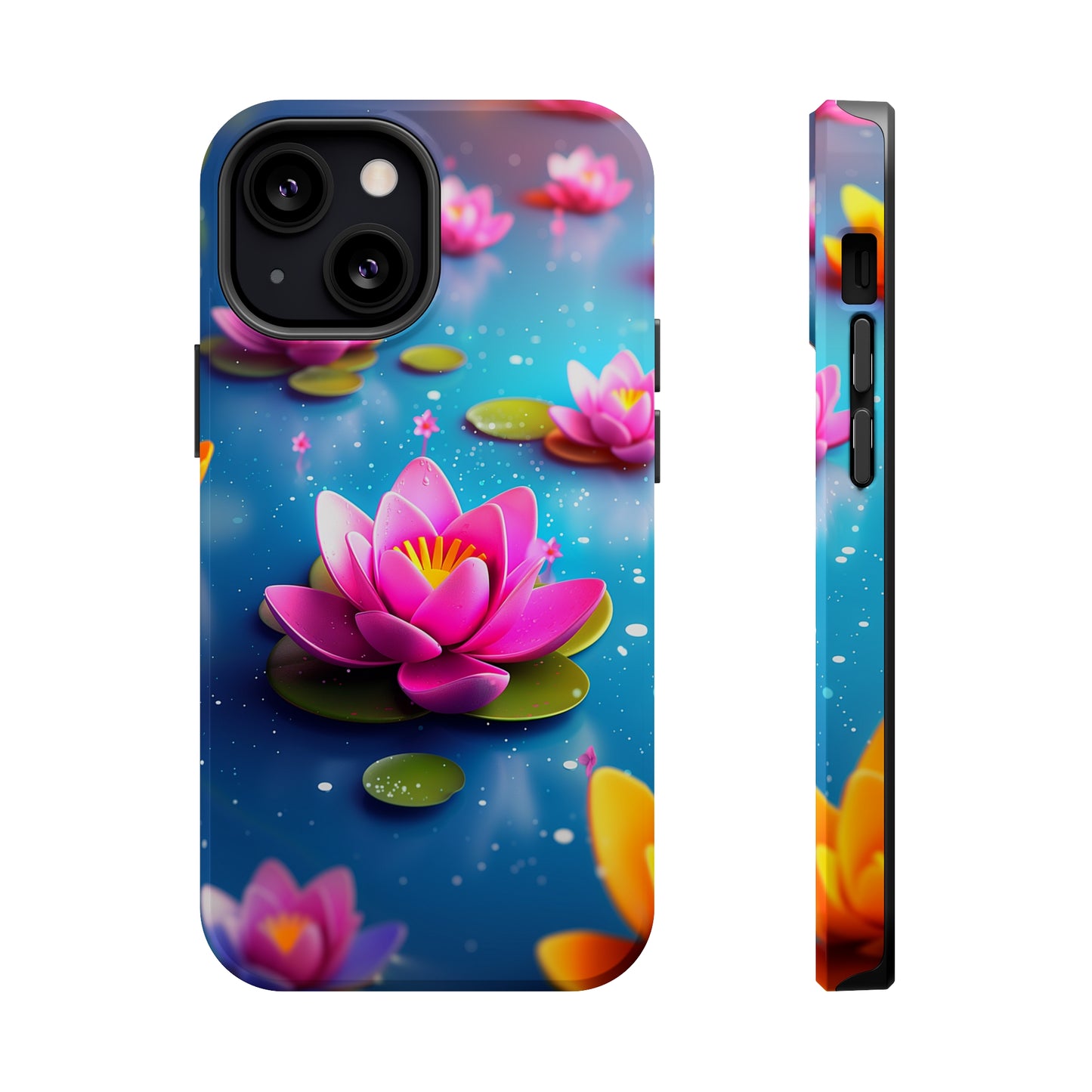Lotus Lagoon (iPhone MagSafe Case)Discover elegance with our iPhone 13-15 MagSafe Case: Lightweight, USA-made, and compatible with all MagSafe accessories. Style meets protection. Rima Gallery presenRimaGallery