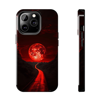 Crimson Pathway (iPhone Case 11-15)Stand out with RIMA Tough Phone Case for iPhone 11-15. A perfect blend of style &amp; resilience, featuring a sleek design and robust protection. Made from eco-frienRimaGallery
