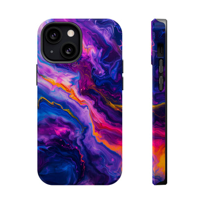 Psychedelic Flow (iPhone MagSafe Case)Rima Gallery presents the exclusive Psychedelic Flow MagSafe Durable Case For iphone 13, 14, 15, Pro, Max. Experience advanced protection, MagSafe functionality, andRimaGallery