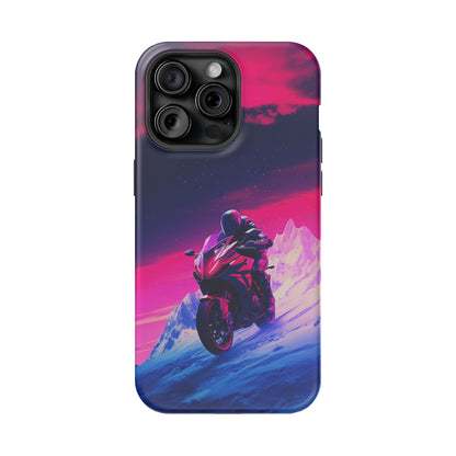 Twilight Rider (iPhone MagSafe Case)Twilight Rider MagSafe Durable Case: Style Meets Protection 📱✨
Upgrade your device with Rima Gallery's Twilight Rider MagSafe Durable Case. This case isn’t just aboRimaGallery