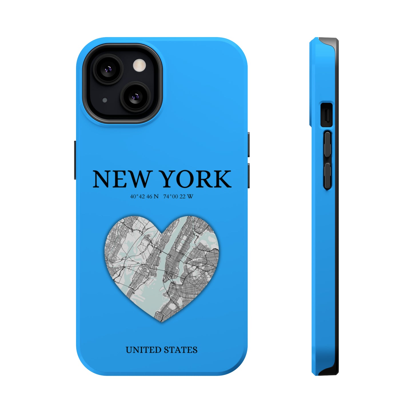 Add a touch of New York to your iPhone with the Sky Blue Heartbeat MagSafe Case, offering durable protection, seamless MagSafe compatibility, and a choice between ma-York Heartbeat - Sky Blue (iPhone MagSafe Case)