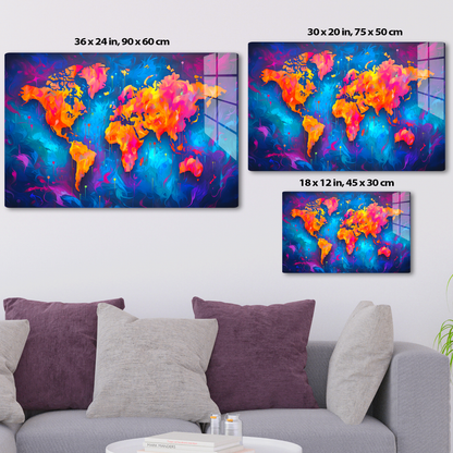 Vivid Colors World Map (Acrylic)Make Every Journey Remarkable
 
Illuminate your space with the magic of global exploration with our "Vivid Expeditions: A World Map on Premium Acrylic Print". Every RimaGallery