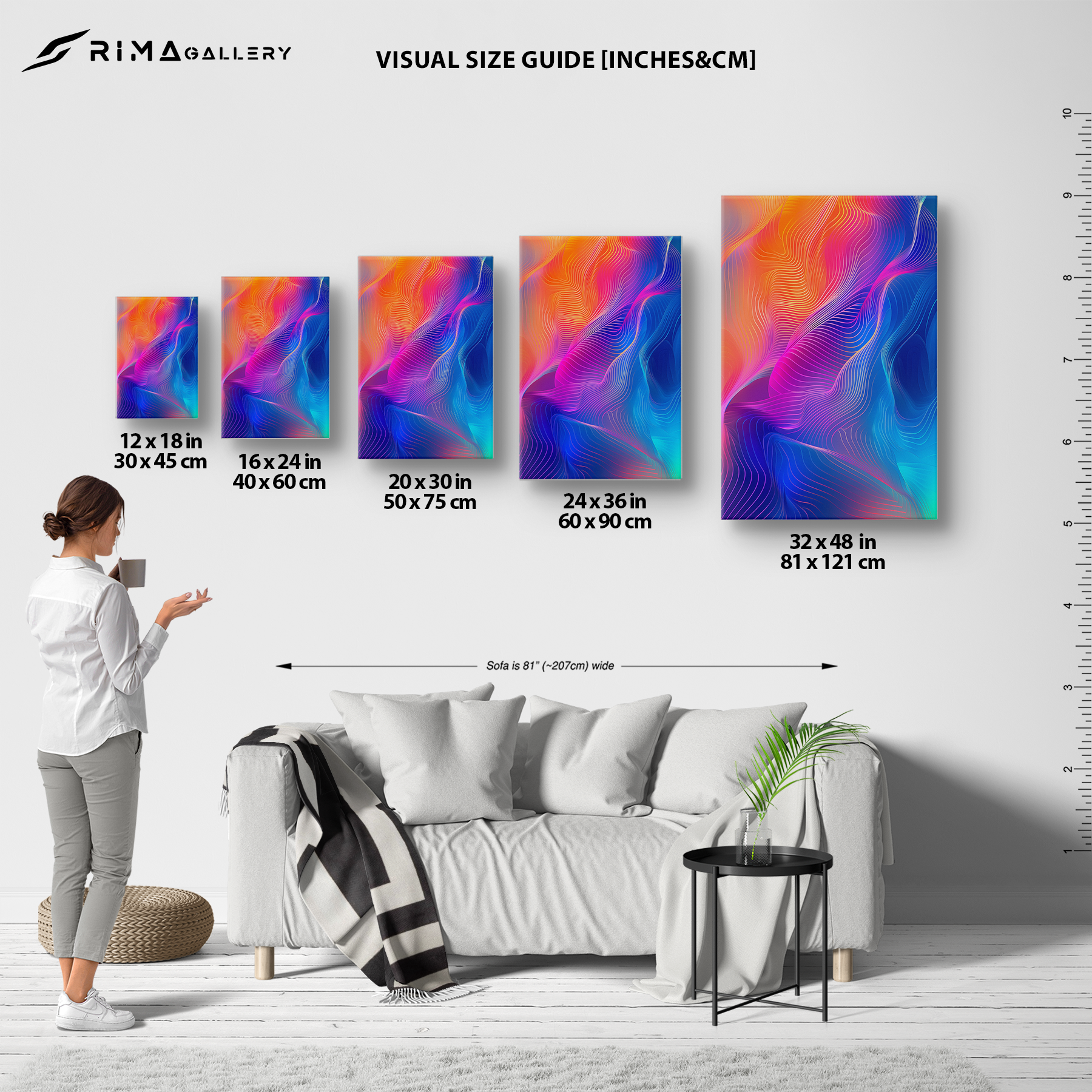 Colorflow Essence (Canvas)Colorflow Essence at RimaGallery: a premium, eco-friendly canvas celebrating quality and sustainability. Elevate your space with vibrant, lasting artRimaGallery